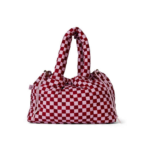 Crimson Haze Marshmallow Midi Tote