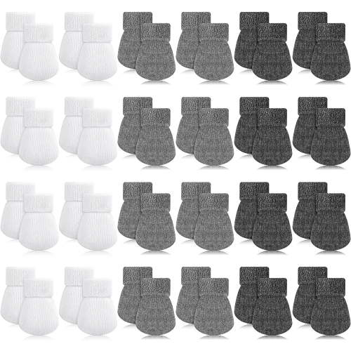 Preemie Baby Mittens and Socks Set, 24 Pairs, Combed Cotton, Machine Washable