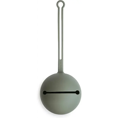 mushie Silicone Pacifier Holder Case (Dried Thyme)
