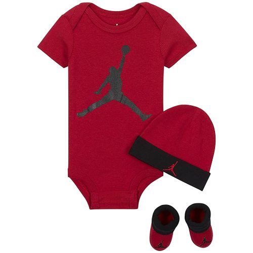 Jordan Infant Jumpman 3 Piece Set (Gym Red(LJ0041-RK2)/Black, 0-6 Months)