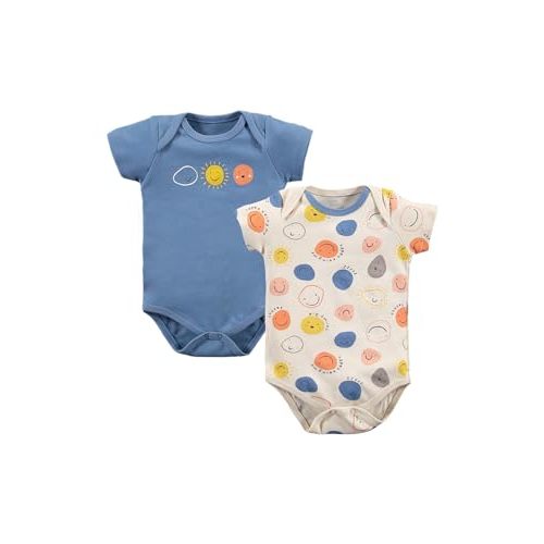 Kidddio Toddler and Baby Unisex Bodysuit 2 Pack Set Short Sleeve Bodysuit Baby for 0-24 Months Babies Baby Girl Boy