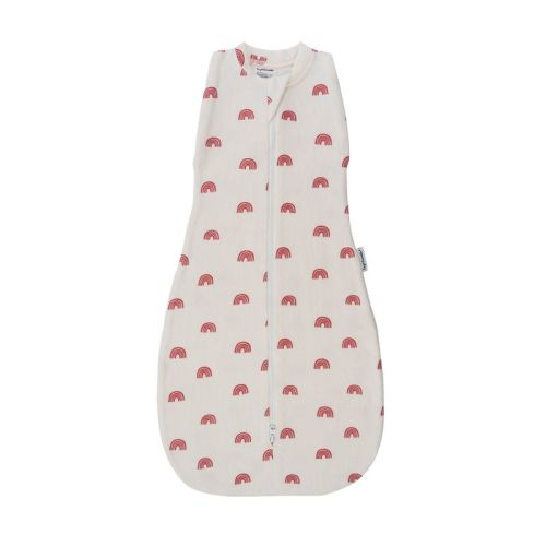 Tiny Twinkle Sleep Sack:1.0 TOG, 95% Cotton & 5% Elastane, Supersoft Micro-Fleece Wearable Blanket with Swaddle Transition (Rainbows)