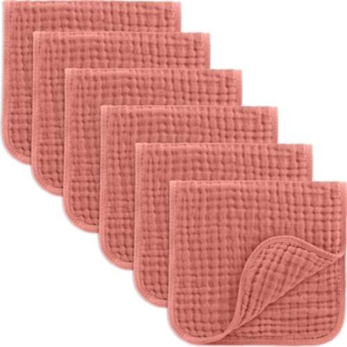 Muslin Burp Cloths - Pack of 6