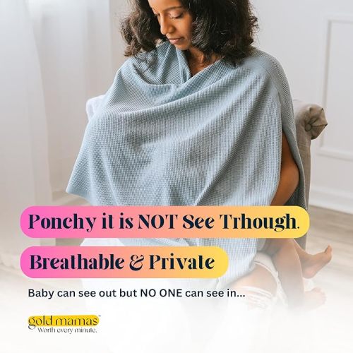 Gold Mamas Breathable Nursing Cover for Breastfeeding