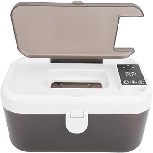 Vikye Baby Wipe Warmer, Automatic Temperature Control 80 Wipes Dispenser with Spring Loaded Night Light for Home Car Outdoor, USB Powered