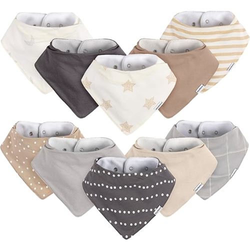 Gerber Unisex Baby Bandana Bibs