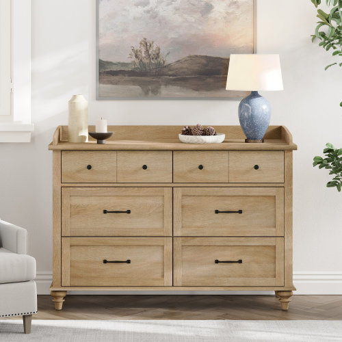 Laurel Foundry Modern Farmhouse® Allyssa 6 Drawer 47.2" W Dresser & Reviews | Wayfair