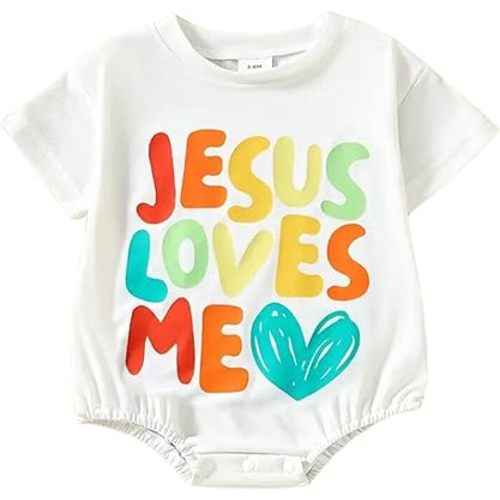 Christian Onesie for Girls Christian Onesie for Boys- Easter Gift - Soft Stretchy Comfortable