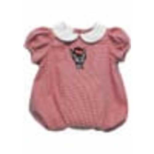 Vive La Fete NC State Wolfpack Baby RED Gingham Collar Romper - 686289998