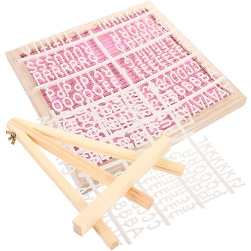 WASHWEPE Felt Letter Board Pink 1 Set 10X10In