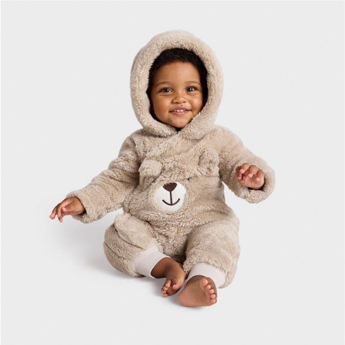 Dymples Baby Sherpa Applique Coverall - Cream - Size 000