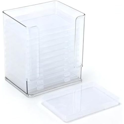 Milk Bag Storage Container Kit with 11 Freezer Flattener Boxes, Milk Freezer Tray, Space-Saving Freeze Flat Storage for Milk Bags, Reusable Milk Feeding Supplies for Fridge