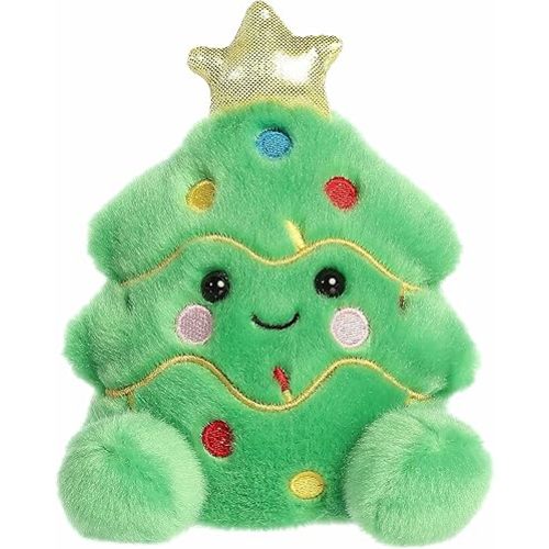 Aurora® Festive Palm Pals™ Douglas Christmas Tree™ Stuffed Animal - Fun Collectible Plush for Kids and Adult Collectors - Perfect for Holiday Decorations or Gifts - Green 5 Inches