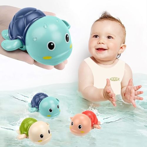 Bath Toys for Toddlers 1-3 Year Old Boys Gifts,Swimming Turtle Bath Toys, Floating Wind-up Bathtub Toys for Baby, Toddler Pool Water Toys for 1 2 3 4 Year Old Boys Girls Gifts