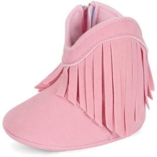 ESTAMICO Baby Girls' Cowboy Tassel Boots