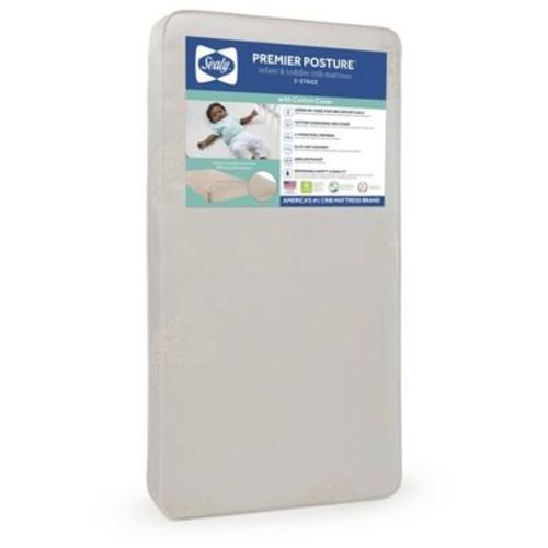 Sealy Premier Posture 2-Stage Dual Sided Crib and Toddler Mattress: Hypoallergenic, Waterproof Cover, Firm, Innerspring