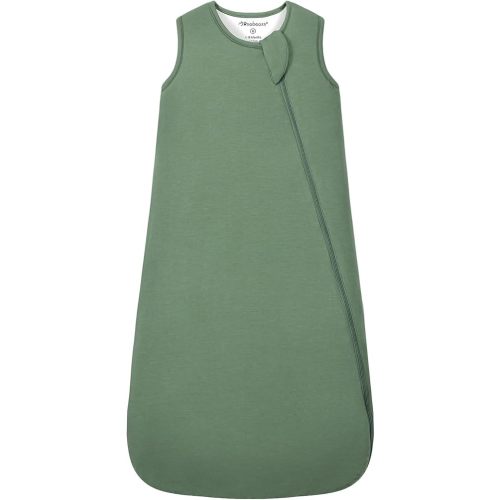 Mosebears Unisex Rayon Made from Bamboo Sleep Sack with 2-Way Zipper,2.5 Tog Baby Winter Sleep Sack (Dark Green,6-18 Months)