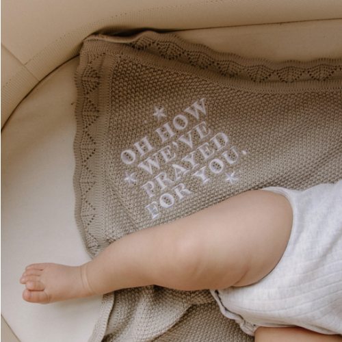 Oh How We've Prayed For You Knit Blanket – OUR HOUSE ABOVE