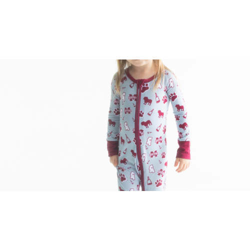 Mississippi State Bulldogs Bamboo Zippy One-Piece | Tailgate Tikes