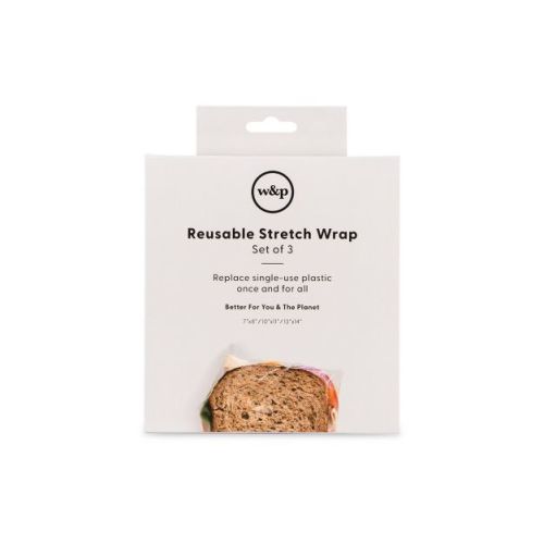 W&P Design Reusable Silicone Stretch Food Wrap Set - 3ct