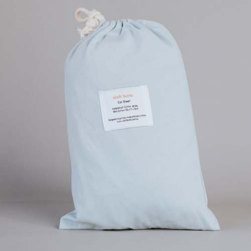 Cloth Bums Waterproof Cot Sheet - Glacier