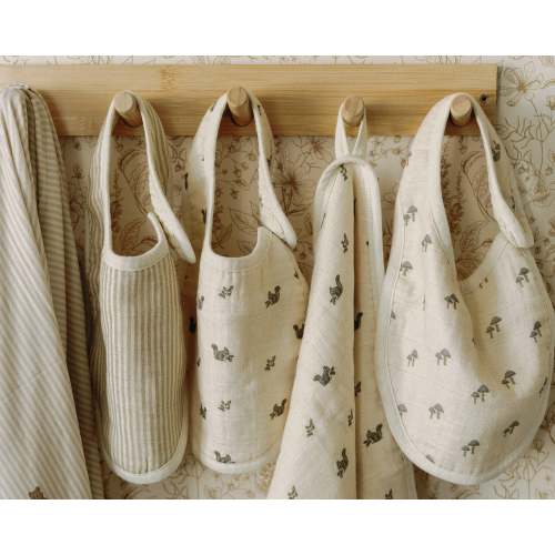Premium Organic Cotton Muslin Bibs Set | Oilo™ Studio