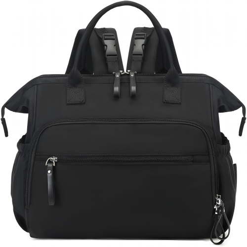 AOMRCOL Large Diaper Bag Tote, 14 Pockets Baby Bag with Stroller Clips and 3 Insulated Pockets, Baby Shower Essentials