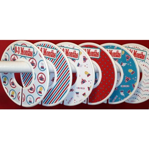 Baby Closet Clothes Dividers in Circus Baby Boy Infant Nursery Theme CD598 - Perfect Circus BabyShower Gift Stocking Stuffers
