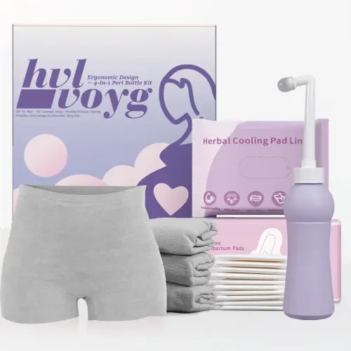 HVLVOYG Postpartum Care Kit – 4-in-1 or 3-in-1 Set, 16 Pcs Postpartum Essentials, Gifts for New Moms, Labor Delivery Care Kit, Perineal Bottle, Postpartum Pads, Disposable Underwear, Cooling Pad Liners - TikTok Shop