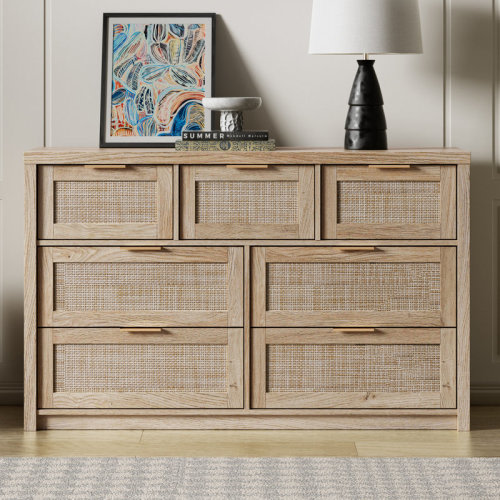 Baby Changing Station - Millwood Pines Dearbhaile 52.7" W 7 - Drawer Dresser & Reviews | Wayfair