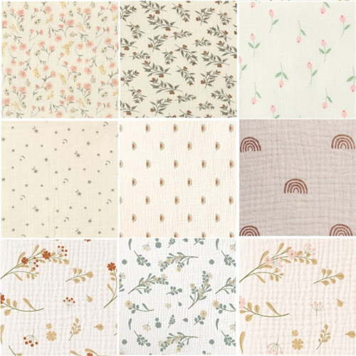 Muslin Burp Cloths 100% Cotton Baby Burp Cloths Soft, Absorbent 10x20 inches for Girls and Boys Baby Essentials