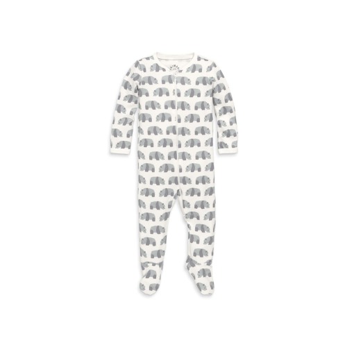 Baby Organic Animal Friends Zip Footie