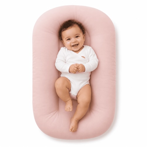 Baby Lounger,Infant Support Cushion and Tummy Time Mat for Newborns,Portable Padded Floor Seat,29.5 x 17.7 x 3.5 in
