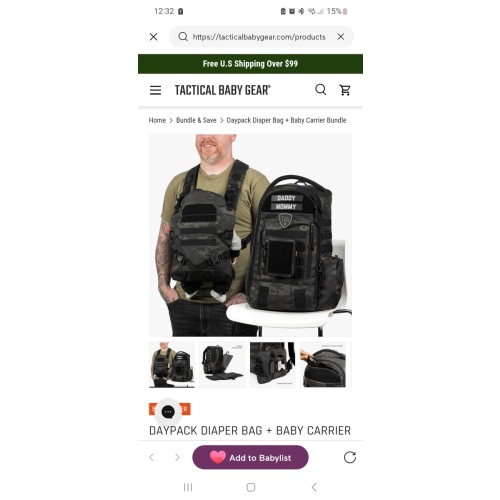 Daypack Diaper Bag & Baby Carrier Bundle - Durable, Versatile Gear – Tactical Baby Gear