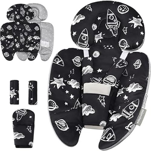 Infant Insert Compatible with 4moms Mamaroo & Graco Swing and Infant Car Seat, Stroller, Other Baby Swing, Rocker, Bouncer, Bassinet Newborn Insert Head & Body Support Cushion, Reversible Design