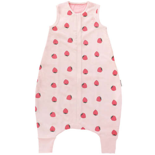 4 Season® Baby Sleep Bag with Feet, Merino Wool & Organic Cotton, Strawberry 6-18 Months