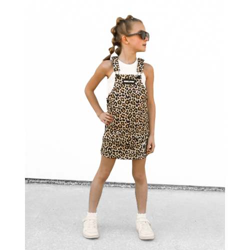 Overall Dress in Ava (Leopard)