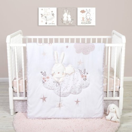 Harper Orchard Remington Sammy And Lou Cottontail Cloud 4 Piece Crib Bedding Set & Reviews | Wayfair