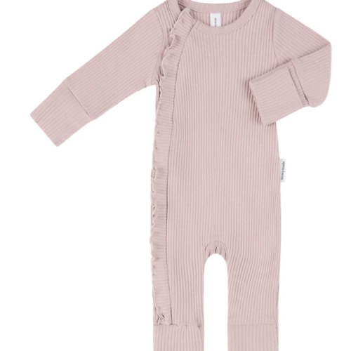 Baby Frill Onesie - Rose
