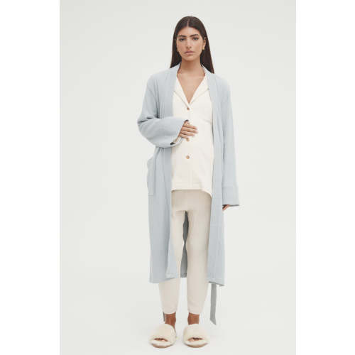 Waffle Robe (Dusty Blue) - FINAL SALE-M / DUSTY BLUE