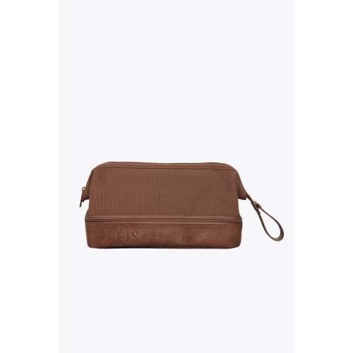 BÉIS 'The Dopp Kit' In Maple - Brown Travel Toiletry Bag & Toiletry Kit