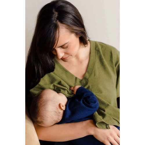 Everywhere Nursing & Maternity V-Neck Tee The Bold Collection, X-Small