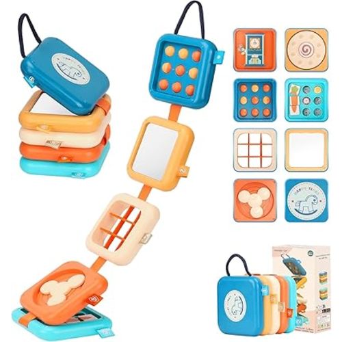Montessori Planche pour bébé de 1 an, jouets pour tout-petits, activités de voyage, cadeaux pour bébé garçon et fille My First Montessori Busy Board