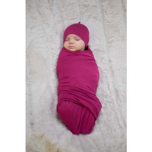 Baby Swaddle Set: Raspberry – Lila
