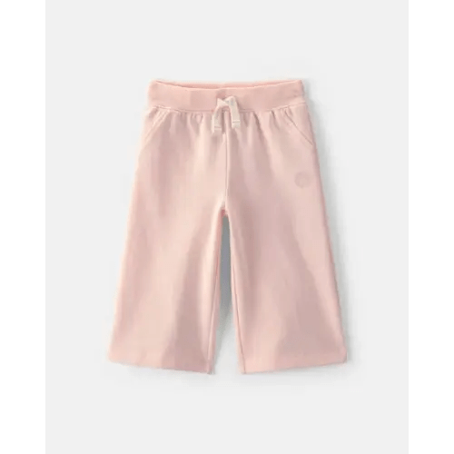 Baby Girl French Terry Drawstring Pants - Pink - OshKosh B'gosh | Carter's