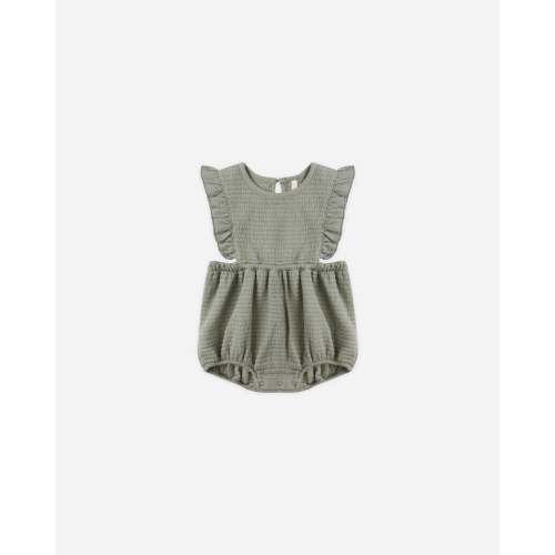 Ruffle Bubble Romper || Forest – Quincy Mae