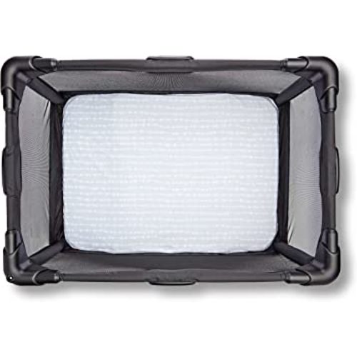 4moms Breeze Playard Sheets, Machine Washable, Soft, Plush, Waterproof Fabric, Grey Beads