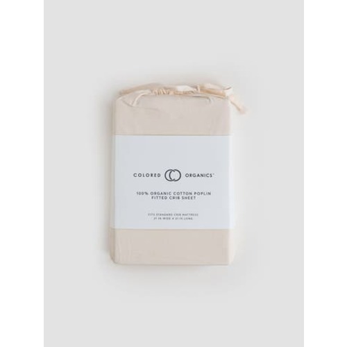Organic Poplin Fitted Crib Sheet