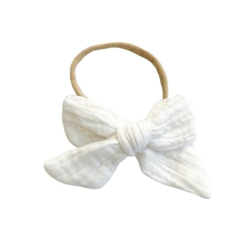 Bow Headband - White