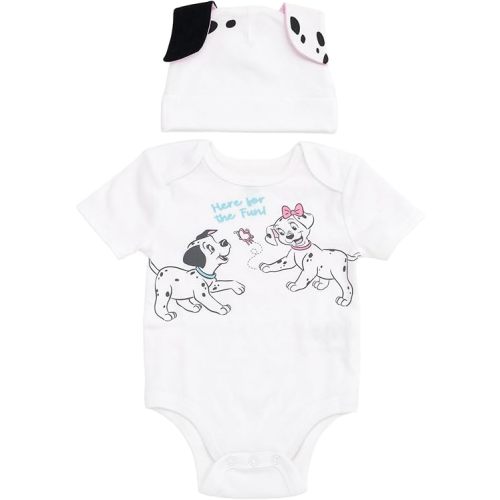 Disney Cosplay Baby Bodysuit and Hat Set Newborn to Infant Sizes (Newborn - 24 Months)